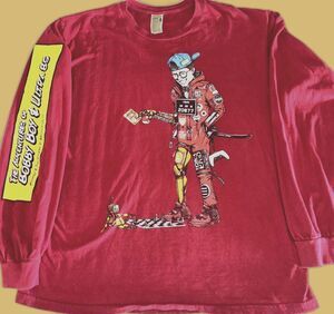 Adventures of Bobby Boy LOGIC Rap and Ultra 85 Long Sleeve LARGE Red